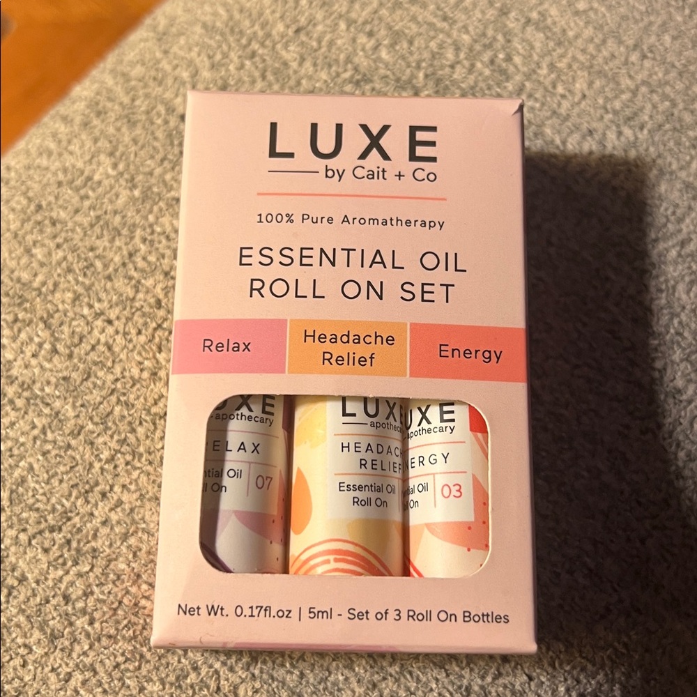 Luxe apothecary essential oil roll on set